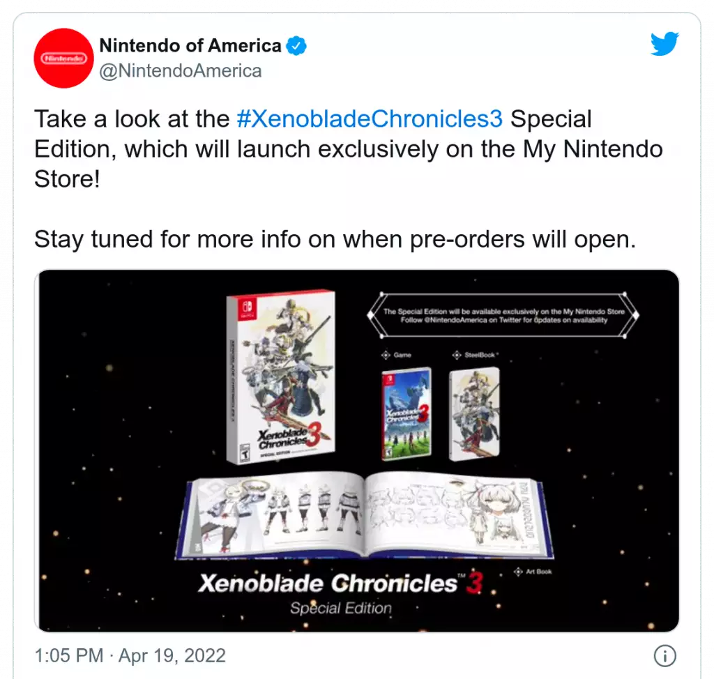 Xenoblade Chronicles 3 Special Edition comprendra ces quatre objets spéciaux.