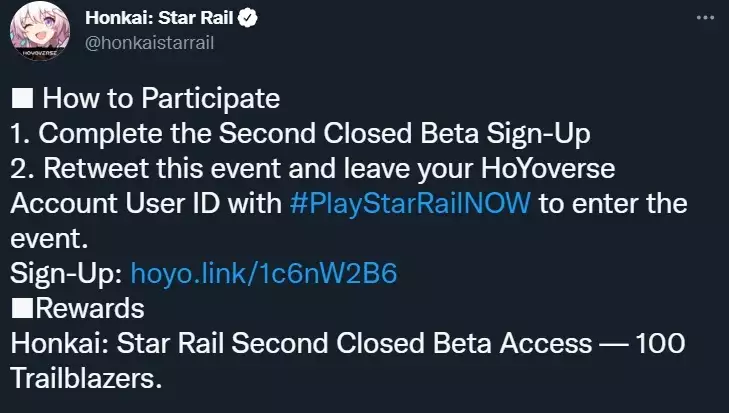 Honkai Star Rail deuxième bêta fermée 2e accès comment rejoindre les exigences de l'appareil PC iOS android enquête gameplay bande-annonce