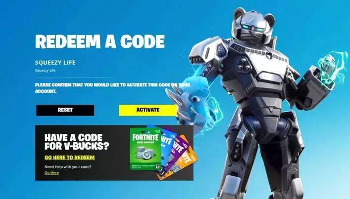 Code Fortnite_Redeem