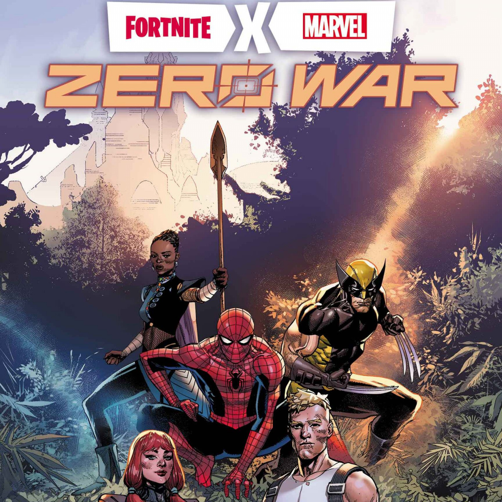 fortnite x marvel zero war bande dessinée couverture premier numéro marvel personnages fortnite