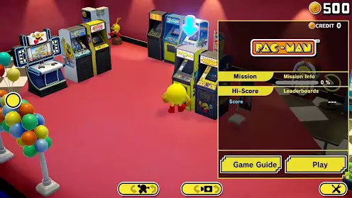 musée pac-man + landing page sortie du jeu vidéo arcade hub bibliothèque de jeux