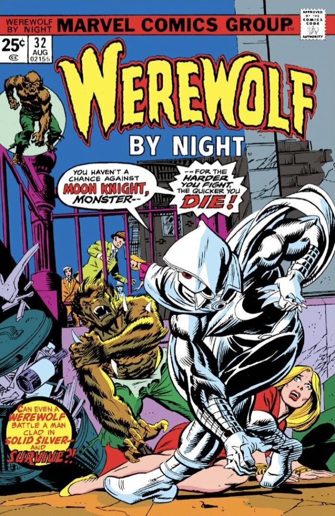 moon knight qr code bandes dessinées numériques gratuites loup-garou de nuit numéro 32 première apparition