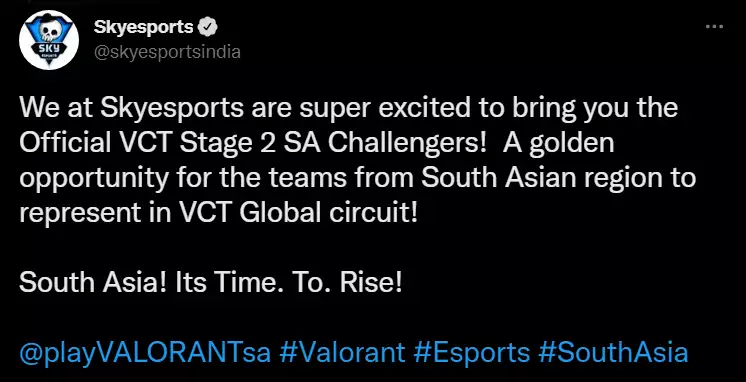 Les 2 meilleures équipes du SCS 2022 se qualifieront pour les VCT Stage 2 SA Challengers.
