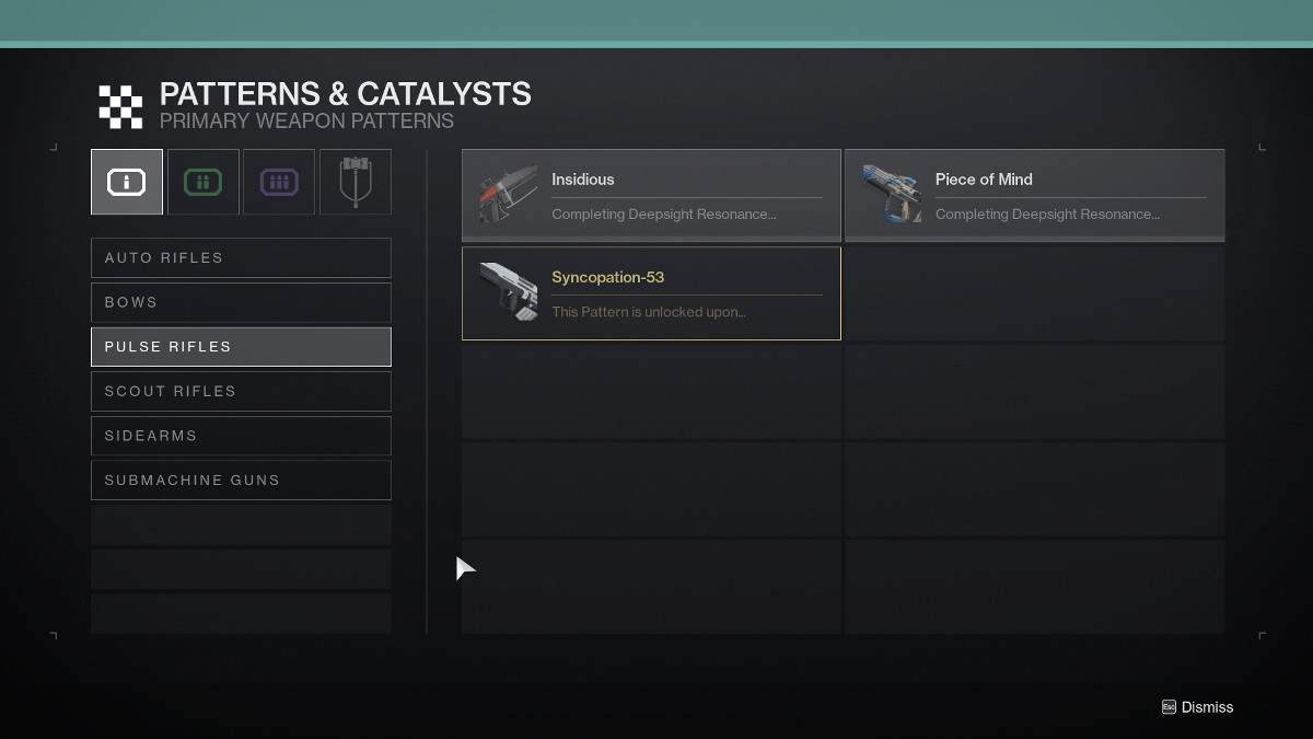 Page d'armes à bordure rouge Destiny 2