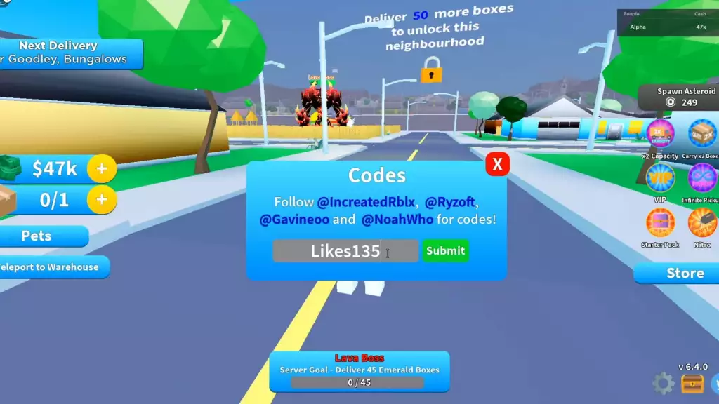 Codes du simulateur de livraison Roblox (octobre 2021): argent gratuit, articles, mises à niveau et plus