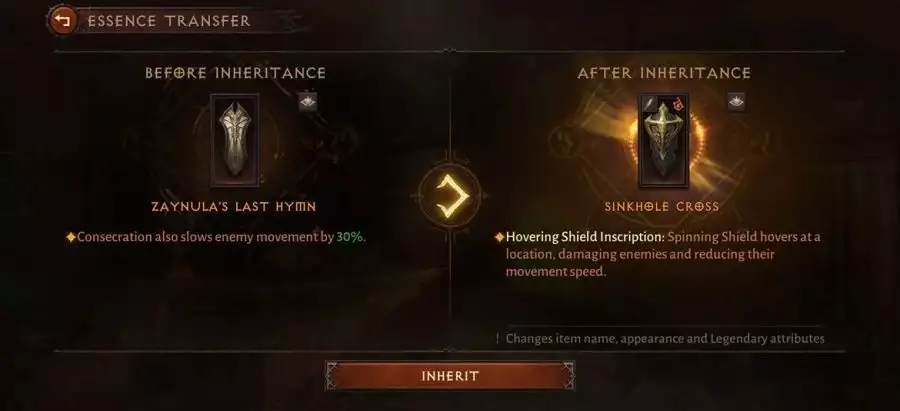 Le système Diablo Immortal Essence Transfer permet de déverrouiller l'emplacement des PNJ hérités des pouvoirs hérités