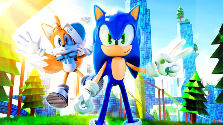 Découvrez le monde en tant que Sonic the Hedgehog dans Sonic Speed ​​Simulator.