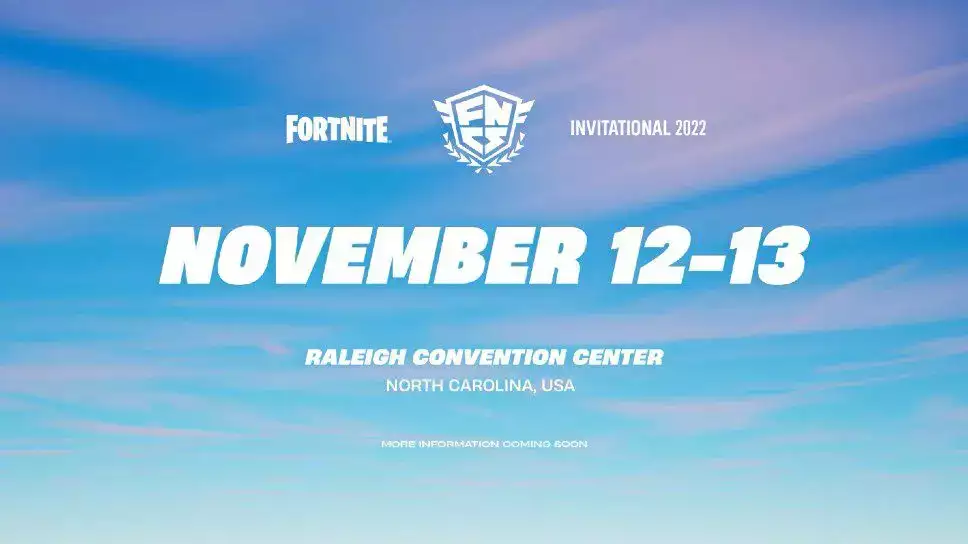 Fortnite Championship Series Invitational 2022 12 13 novembre