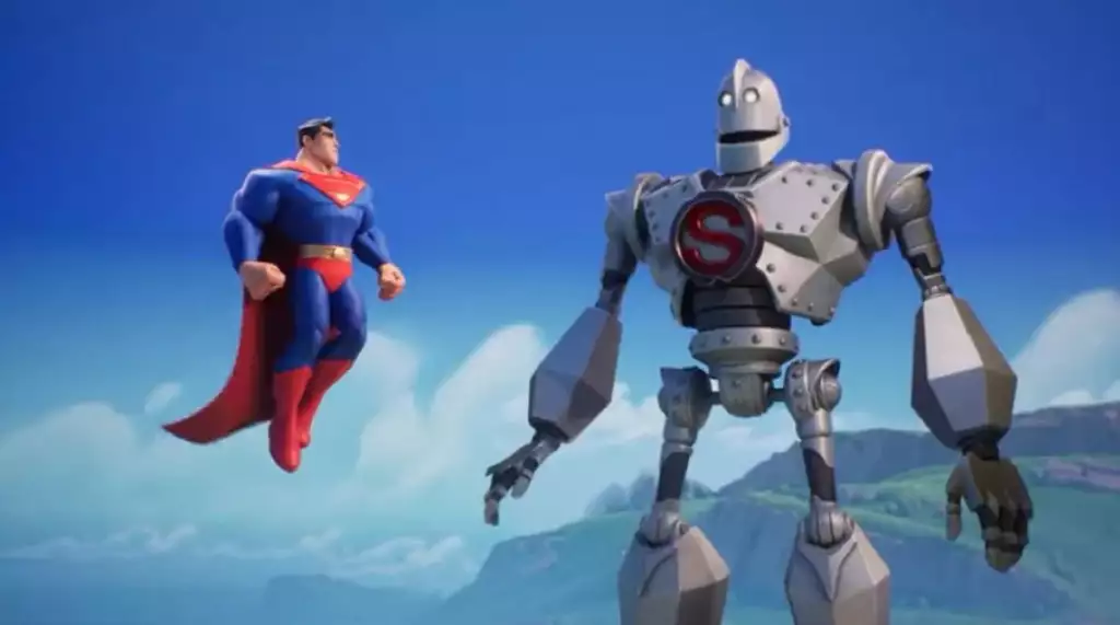Personnages MultiVersus Superman et Iron Giant