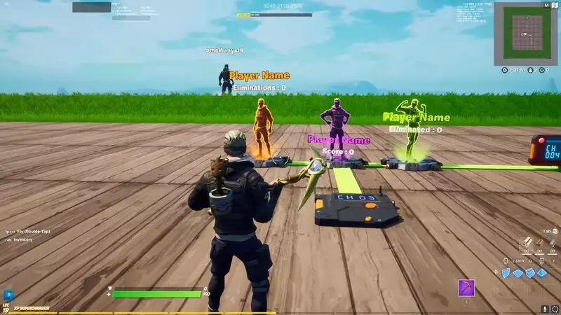 Exemple d'appareil de référence Fortnite Creative Player d'hologramme d'appareil avec détails