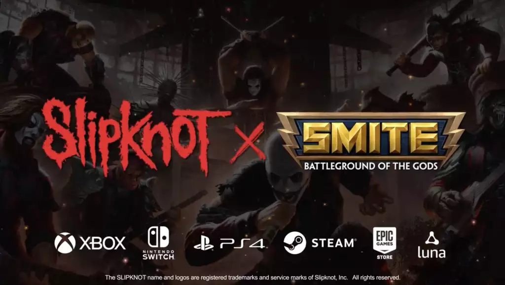 Date de sortie de la collaboration SMITE x Slipknot