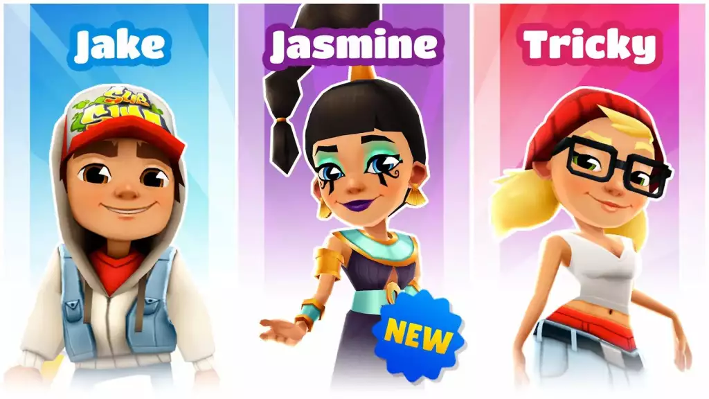 Personnages Subway Surfers