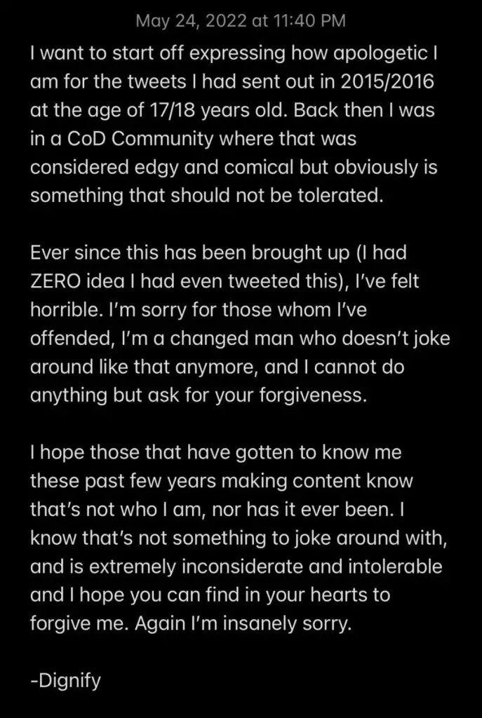 youtuber digitify nba 2k créateur de contenu esclavage sexiste tweets excuses gazouillement
