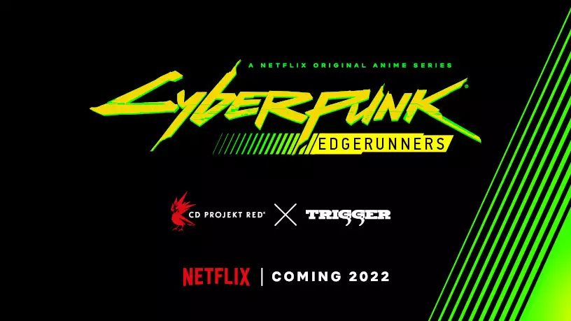 netflix geeked week 2022 panneaux de guidage des téléspectateurs pour suivre l'animation cyberpunk edgerunners