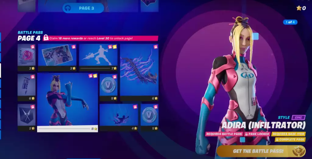 adira infiltrator style fortnite chapitre 3 saison 3 battle pass skin recompenses