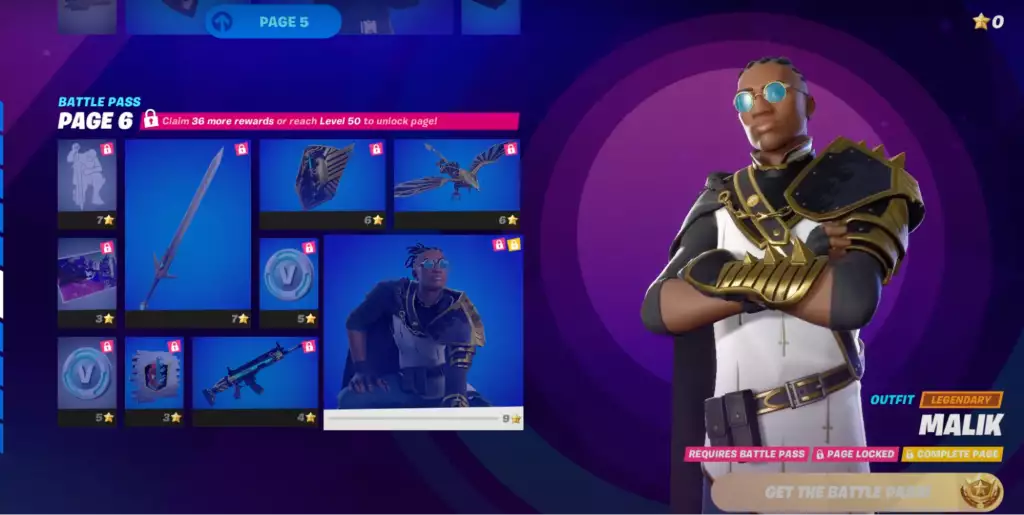 malik outfit fortnite chapitre 3 saison 3 battle pass skin recompenses