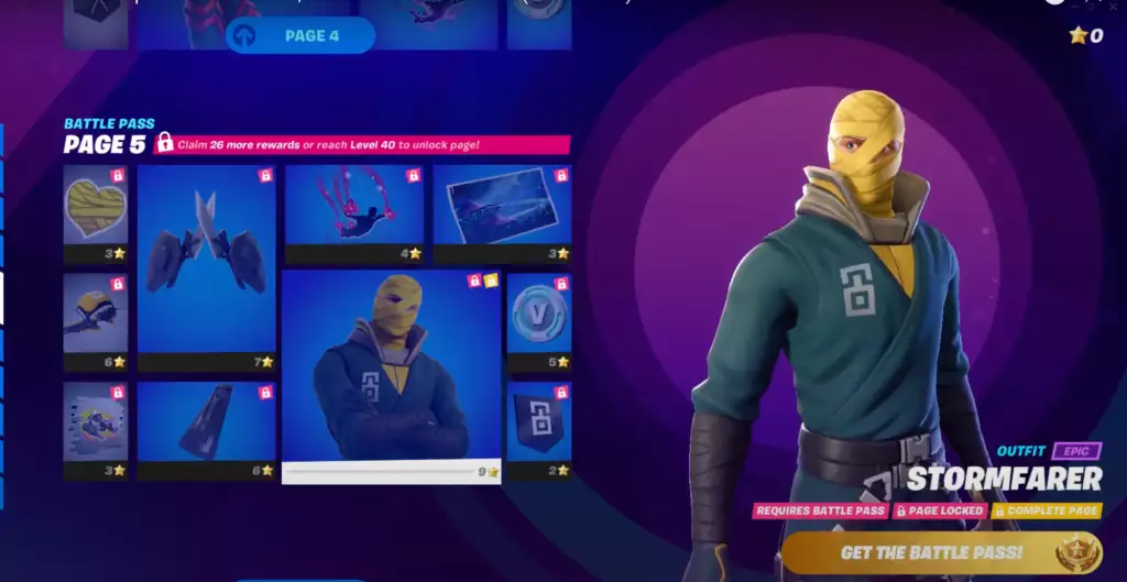 stormfarer fortnite chapitre 3 saison 3 battle pass skin recompenses