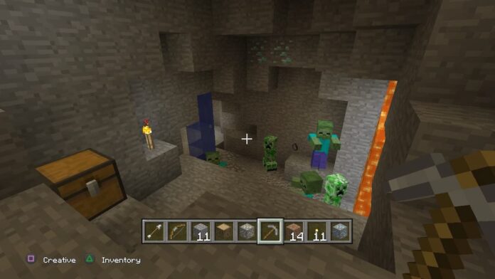 Minecraft PS4 edition screenshot