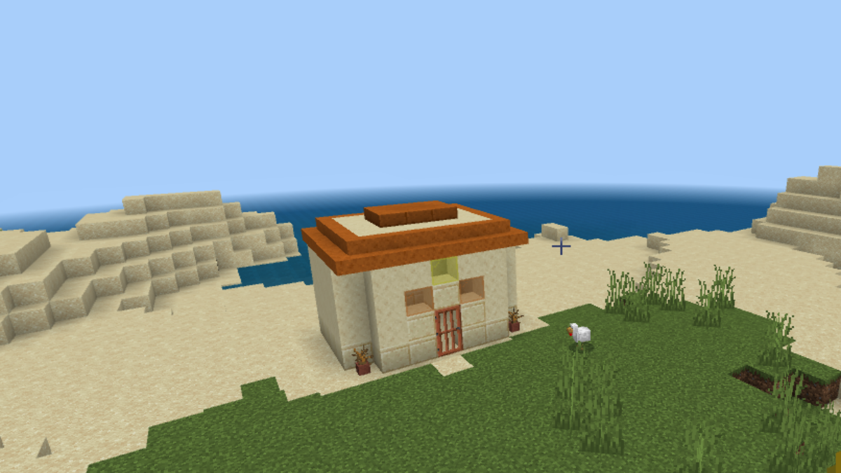 Cottage château de sable Minecraft