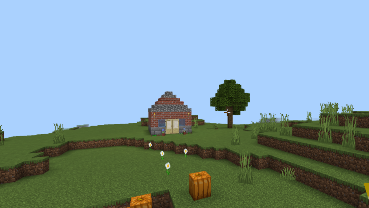 Cottage en briques pavées Minecraft