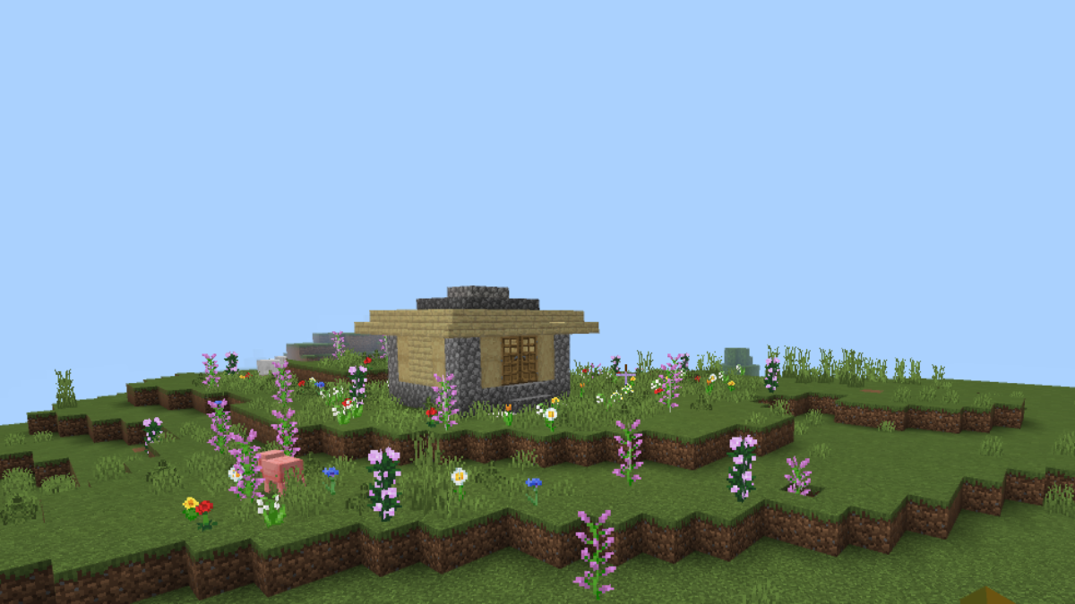 Chalet de la forêt de fleurs Minecraft