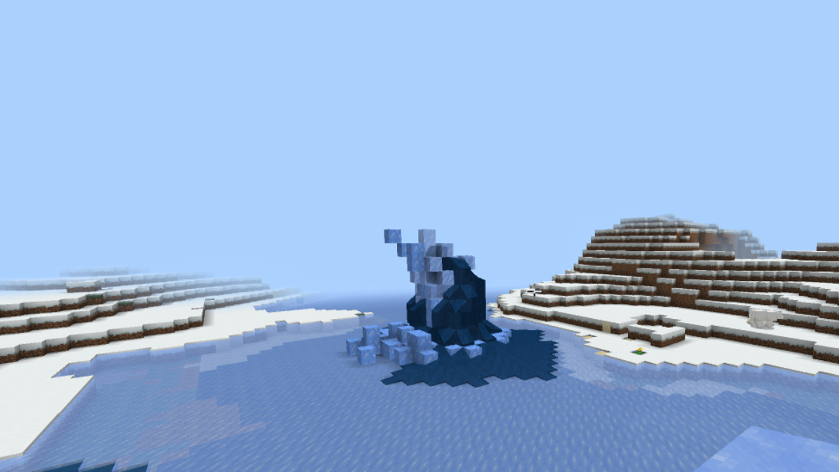 Volcan de glace Minecraft