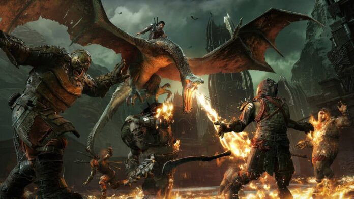 Middle Earth Shadow of War Dragon Battle