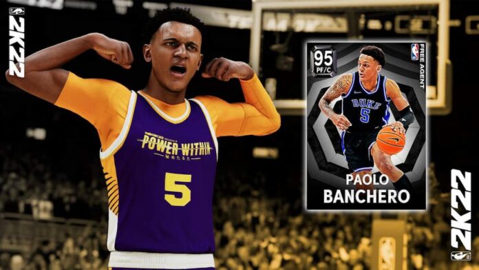 NBA 2K22 screenshot of Paolo Banchero (Power Within promo)