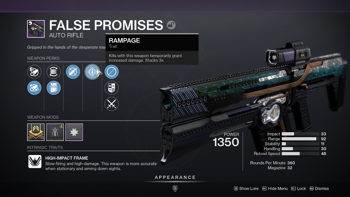 Top 15 des avantages des armes dans Destiny 2 - Rampage