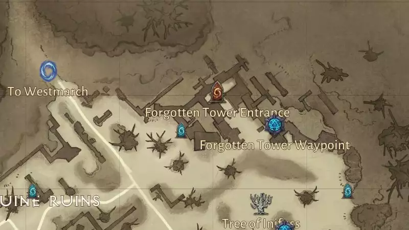 Diablo Immortal Forgotten Tower Guide Emplacement Dark Wood