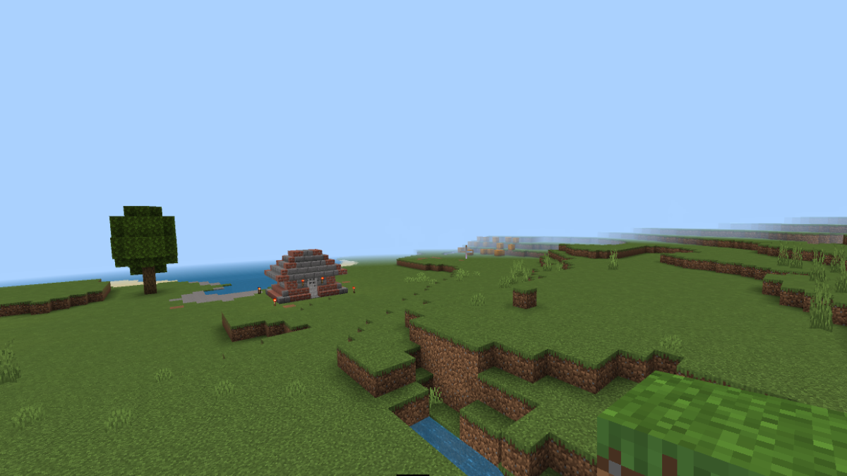 Maison en brique Minecraft