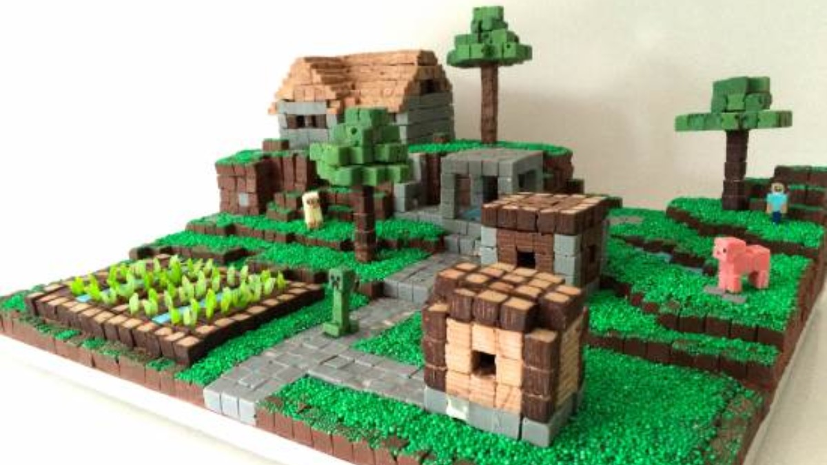 Village de gâteaux Minecraft