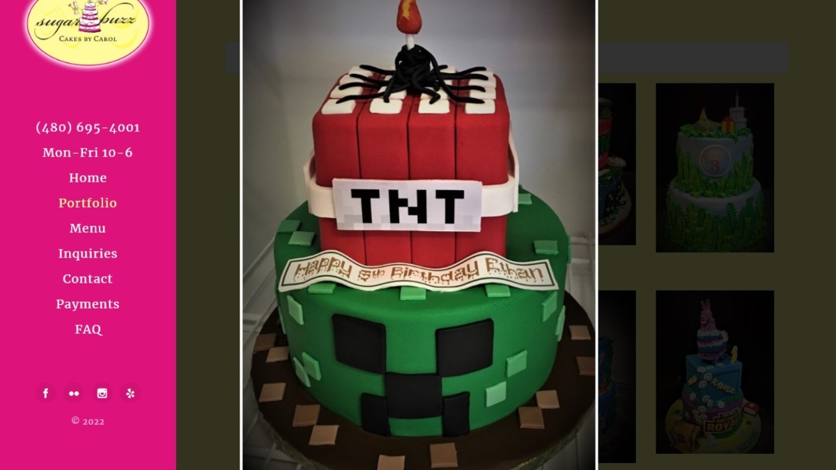 Gâteau Sculpture 3D Minecraft