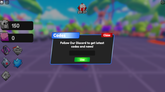 Roblox Zombie Army Simulator Codes Screen