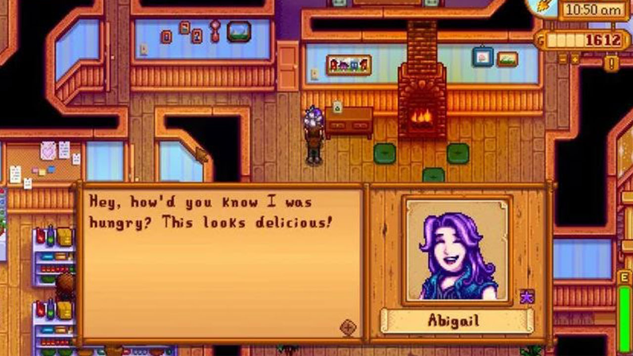 Qu'est-ce qu'Abigail aime dans Stardew Valley?