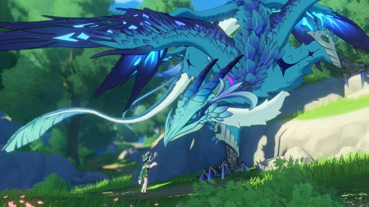 Dragon bleu dans Genshin Impact