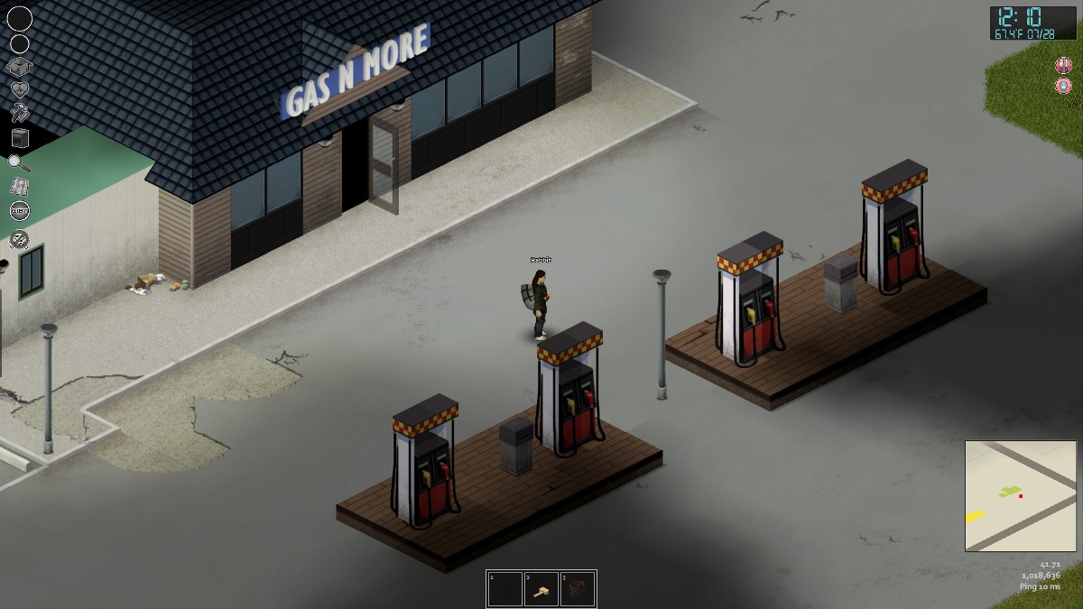 Projet de station-service Zomboid.