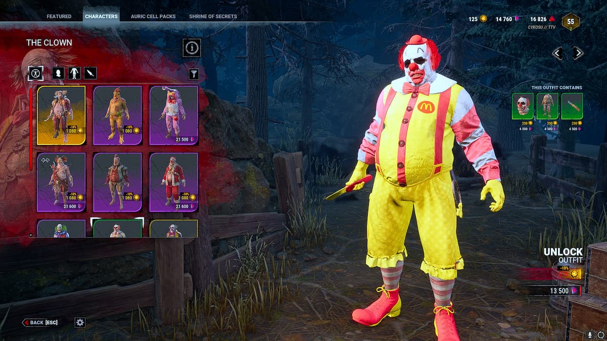 McDonald's Clown Mod dans Dead by Daylight