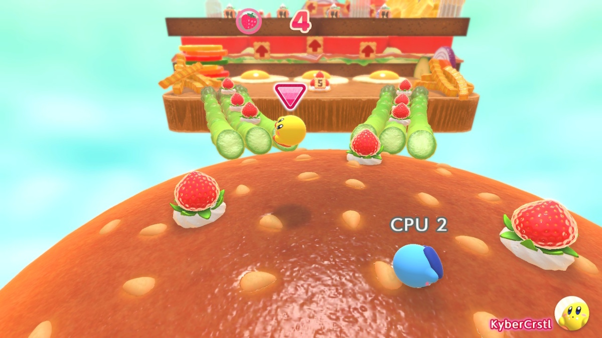 Course de burgers au buffet de rêve de Kirby