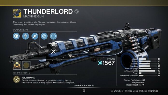 Destiny 2 Thunderlord