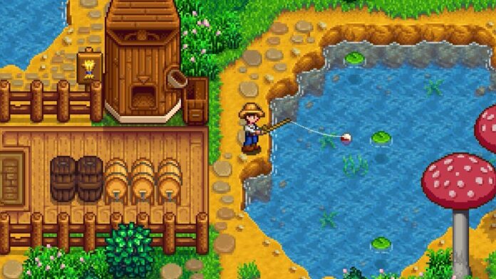 Fishing in Stardew Valley