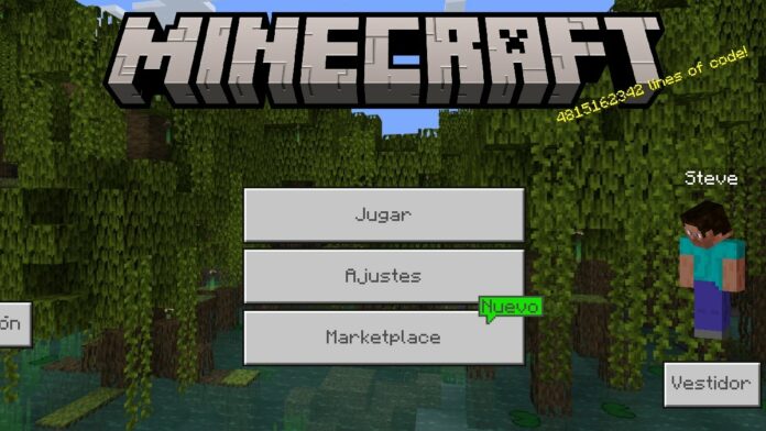 Minecraft Main Menu Spanish
