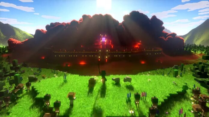 Minecraft legends trailer snapshot