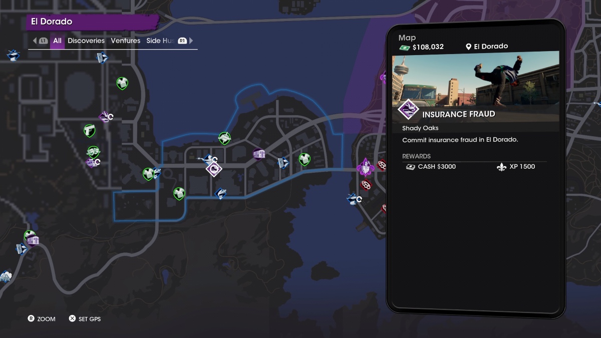 Lieu de fraude à l'assurance Saints Row