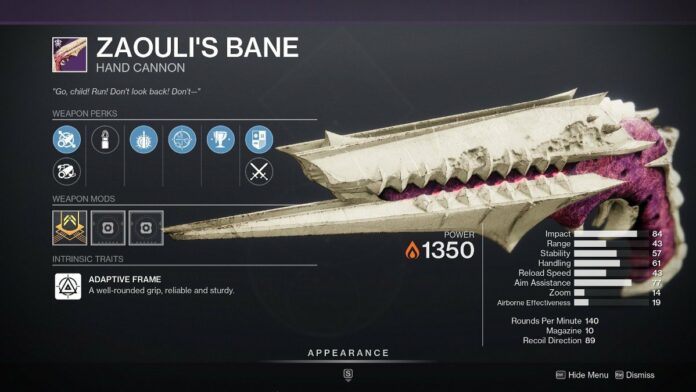 Destiny 2 Zaouli