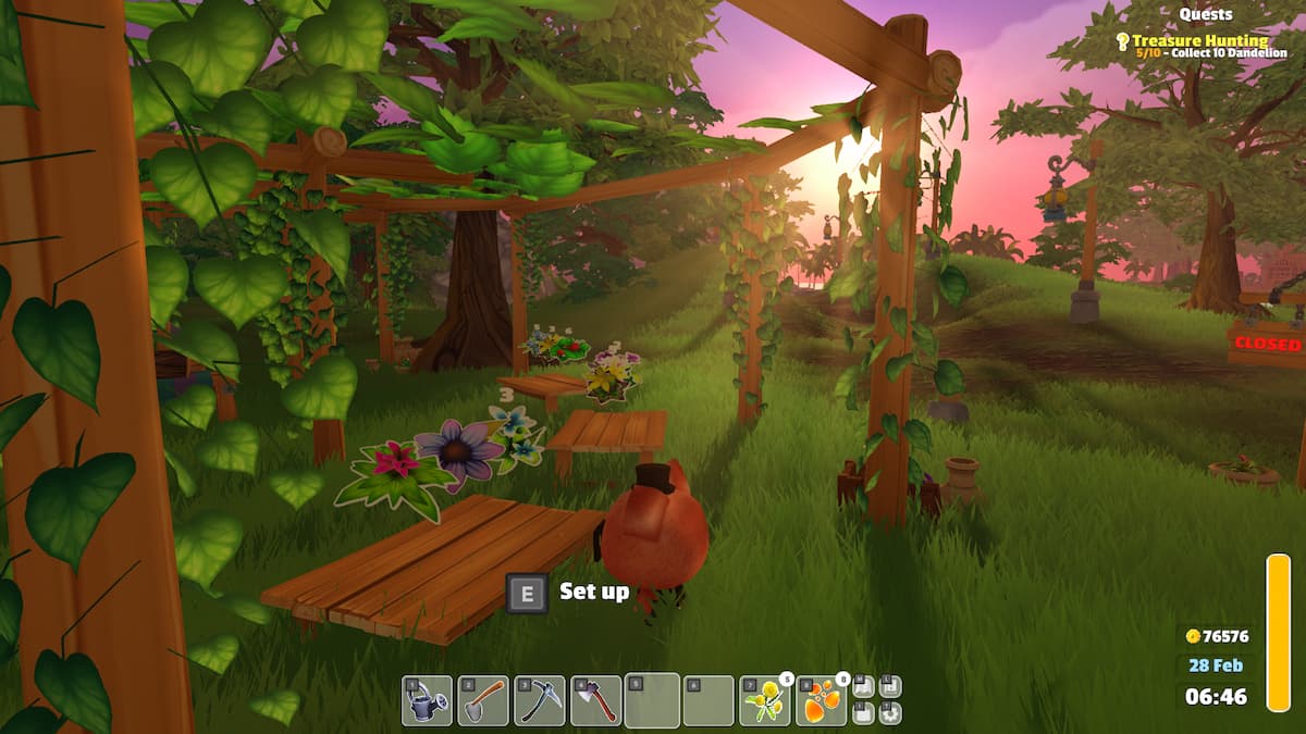 Configurer le paysage dans Garden Paws