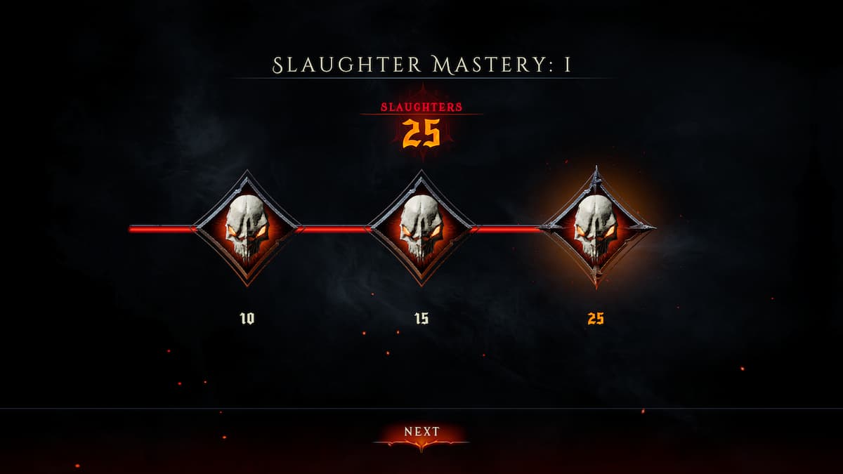 Slaughter Mastery I aboutit à un Hellsinger de métal