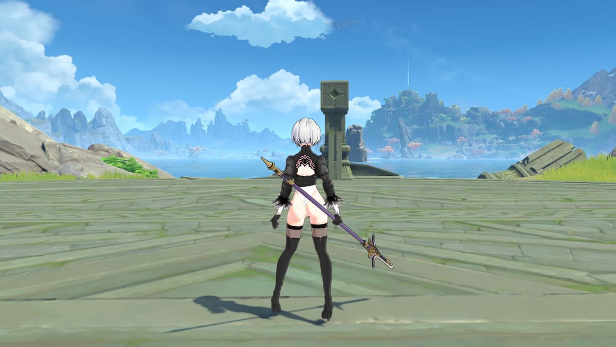 Mod 2B sans jupe dans Genshin Impact