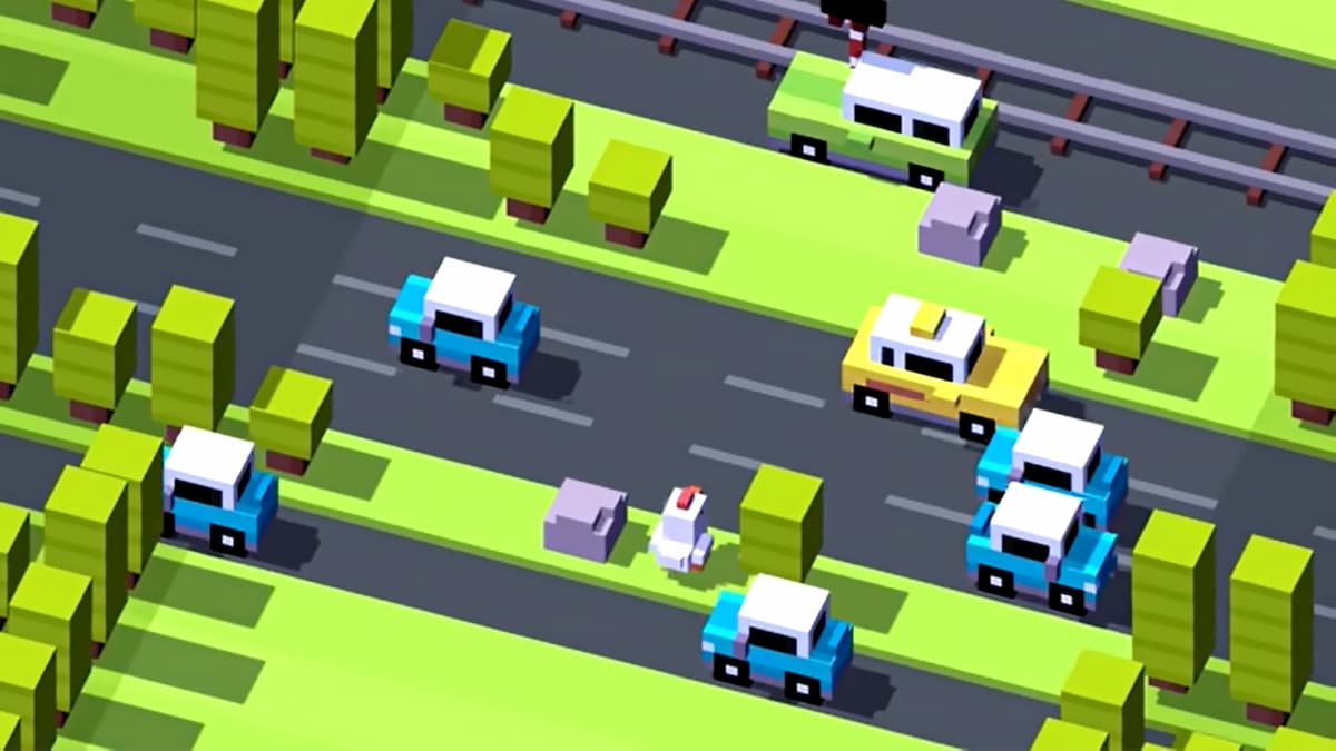 Personnage de poulet dans Crossy Road