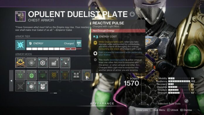 Destiny 2 Reactive Pulse mod description. 